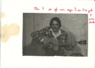 Dave Keir in Troubadour Coffee House, c. 1973