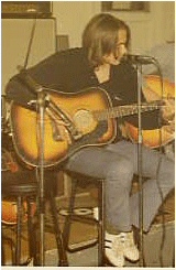 Dave Keir with Framus guitar, London, c. 1972